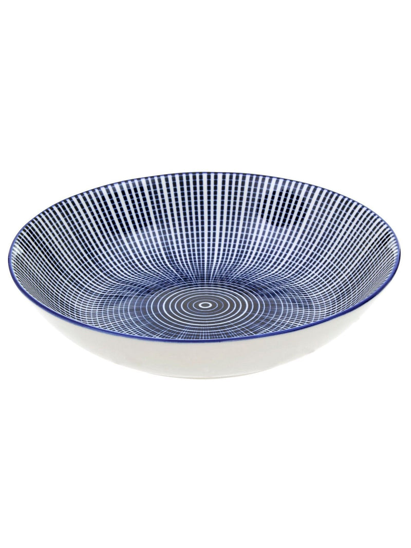 Interiors by Premier blue/white Maya 12 piece dinner set, UK version