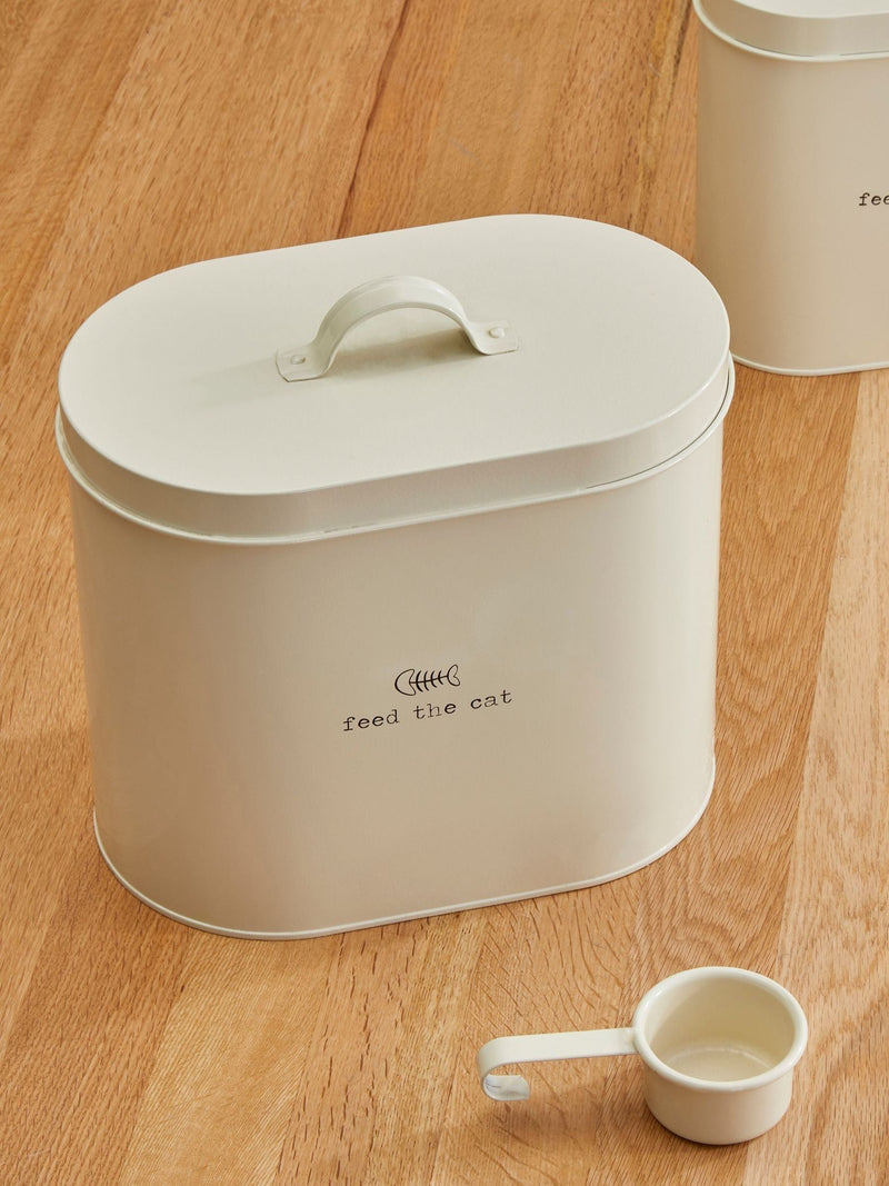 Maison by Premier cream cat food storage bin 22x25x15cm, imported from the UK
