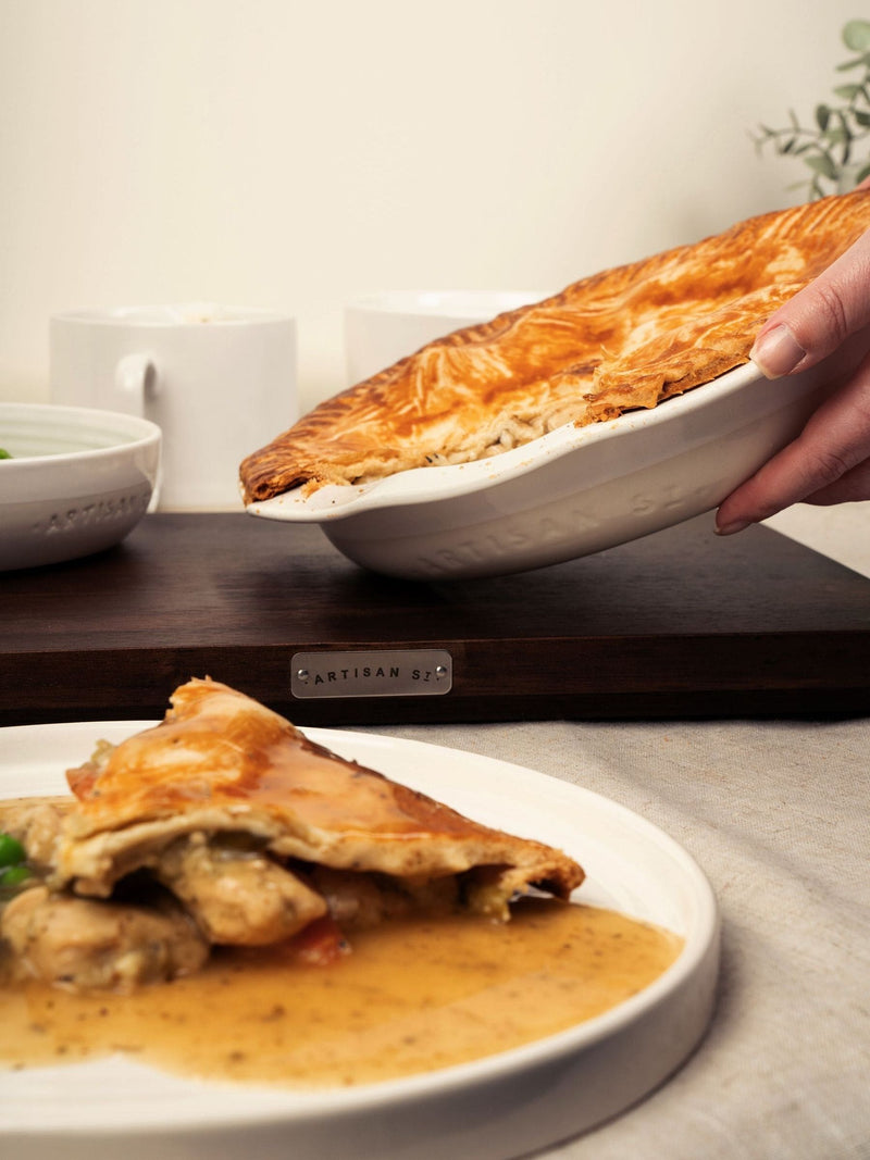 Artisan Street white round pie dish 24cm - British product