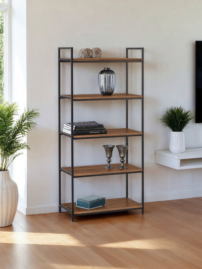 Next Julian Bowen Brown Tribeca Tall Bookcase- Buy online at McGrocer
