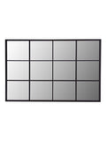 Charles Bentley Black Large Industrial Window Mirror, UK version
