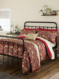 Morris & Co. Crimson Red Strawberry Thief bedspread, imported from the UK