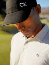 Next Calvin Klein Golf Black Cotton Twill Baseball Cap- Buy online at McGrocer