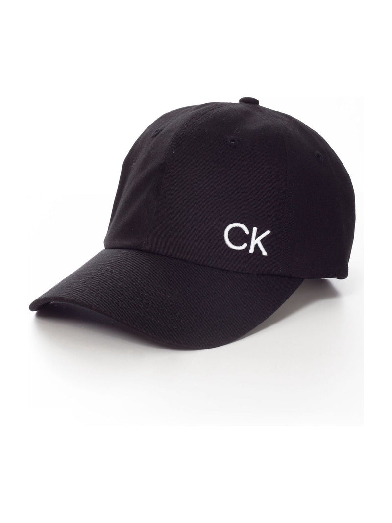 Calvin Klein Golf black cotton twill adjustable cap imported from the UK