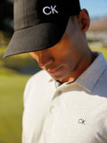 Calvin Klein Golf black cotton twill adjustable cap imported from the UK