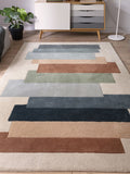 Asiatic Rugs cream wool rug Reef Stacks collection, imported from the UK