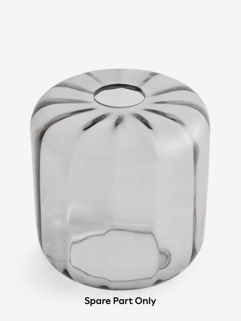 Jensen smoke grey chandelier glass spare part for U58856, imported from the UK