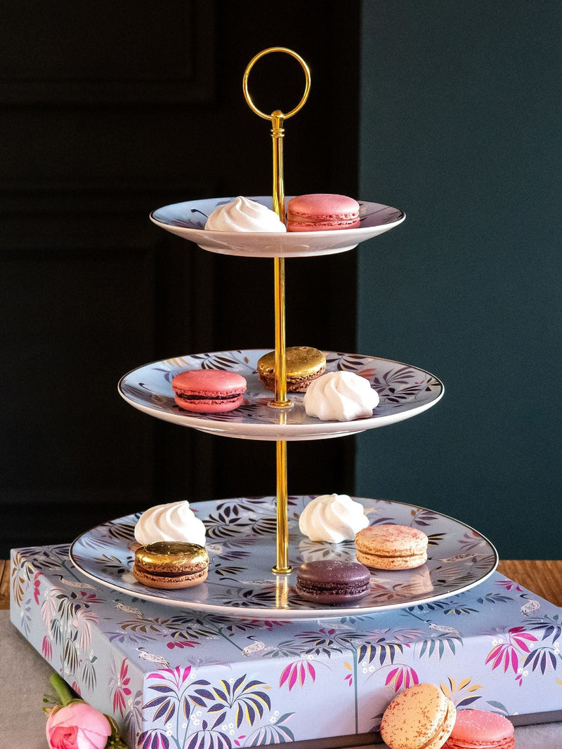 Sara Miller Blue Portmeirion 3-tier cake stand (British brand)