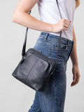 Lakeland Leather navy Raven cross-body bag (British brand)