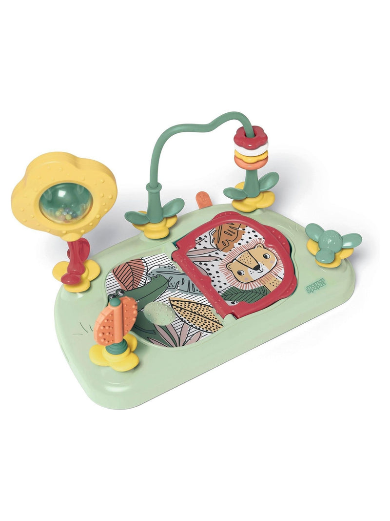 Mamas & Papas green universal play tray for baby seats, imported from the UK