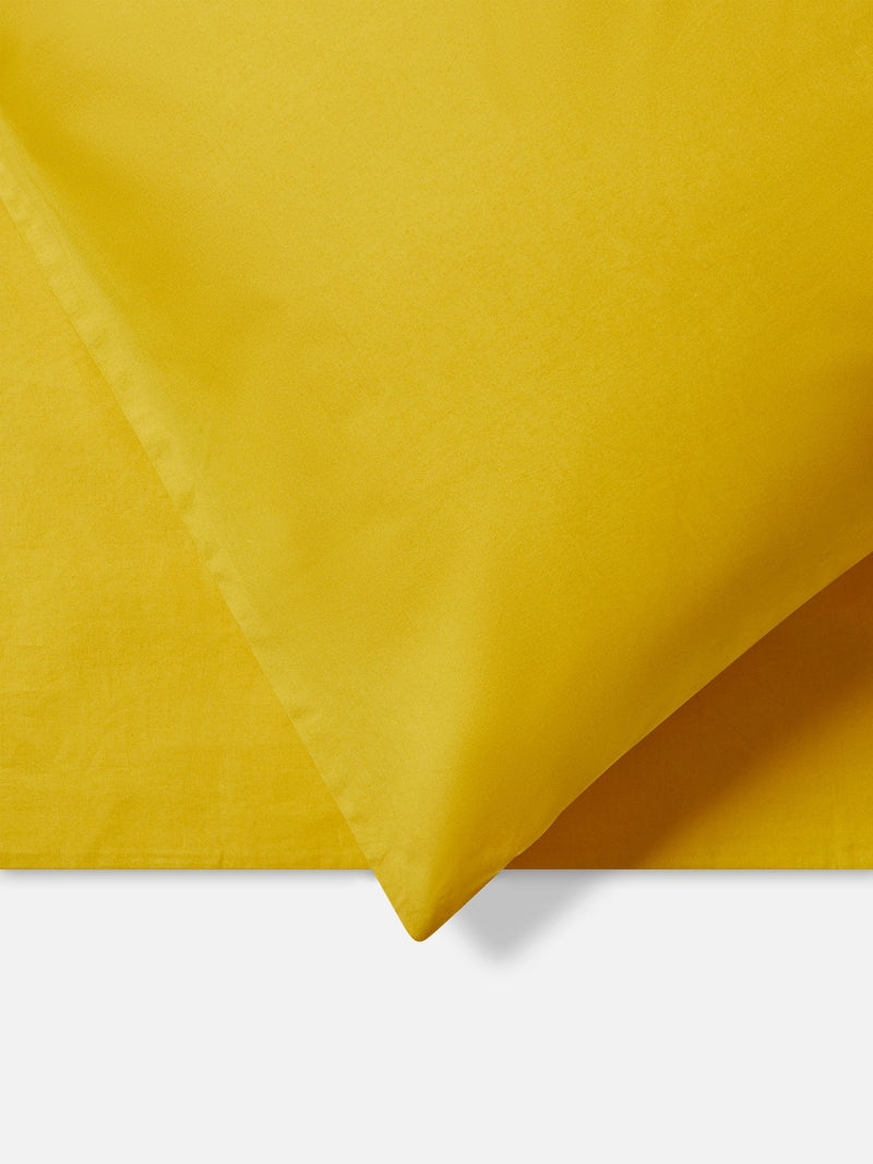 Jasper Conran London Yellow 300 Thread Count Percale Weave Plain Duvet Cover