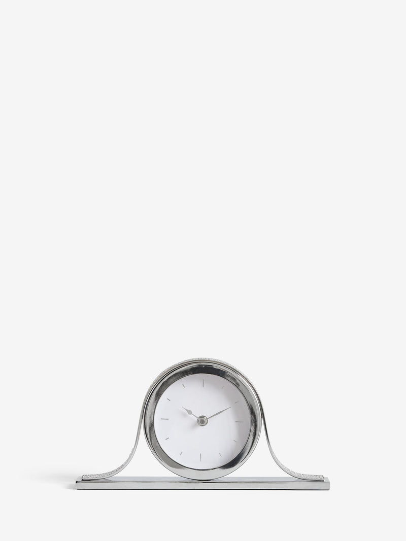Silver Ella Mantel Clock (British brand)
