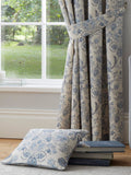 Dreams & Drapes Blue Averie 100% cotton cushion 43cm (British brand)