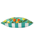 Evans Lichfield outdoor cushion Blue Orange Blossom 43cm, UK version