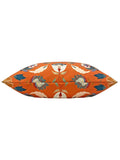 furn. orange folk flora outdoor cushion, imported from the UK