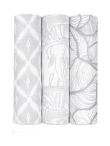 Next aden + anais Grey Large Silky Soft Culture Club Muslin Baby Blankets 3 Pack- Buy online at McGrocer
