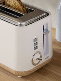 White Bronx 2 Slice Toaster