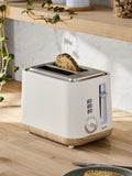 White Bronx 2 Slice Toaster