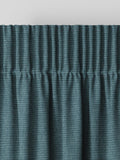 Harvi teal blue made to measure polyester curtains - British product