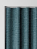 Harvi teal blue made to measure polyester curtains - British product