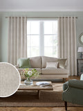 Laura Ashley Natural Whinfell jacquard fabric - British product