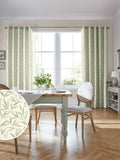 Laura Ashley Green Willow Leaf fabric by the metre (British brand)