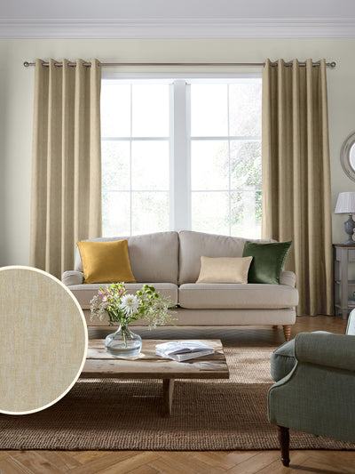 Next Laura Ashley Gold Whinfell Fabric By The Metre- Buy online at McGrocer
