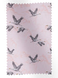 Laura Ashley Blush Pink Animalia embroidered fabric, UK version