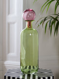 Rockett St George green/pink apothecary bottle 43cm, imported from the UK