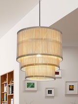 Next Searchlight Natural Trio Three Tier Shade Ceiling Light- Buy online at McGrocer