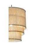 Searchlight Natural Trio three-tier bamboo ceiling light 40cm (British brand)