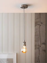 Next ES Lamp Holder Brushed Chrome Gloucester Cable Kit- Buy online at McGrocer