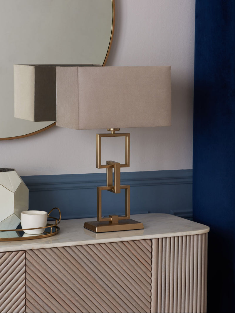 Brass Richmond table lamp (British brand)