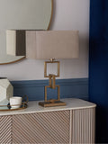 Brass Richmond table lamp (British brand)