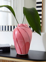 Next Rockett St George Pink Swirl Glass Vase 33cm- Buy online at McGrocer