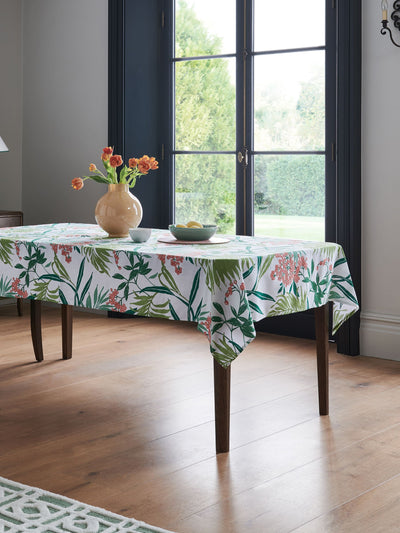 Next Nina Campbell Palm and Berry Print Wipe-Clean Table Cloth in Small and Large Sizes- Buy online at McGrocer
