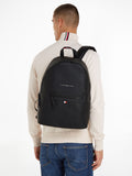 Tommy Hilfiger black essential backpack, imported from the UK