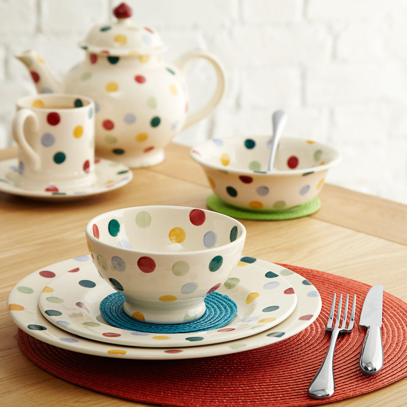 Emma Bridgewater polka dot plate 26.8cm, UK version
