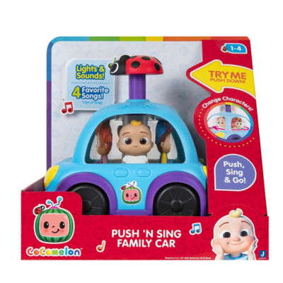 CoComelon Push N Sing Family Car 10 inch - British product