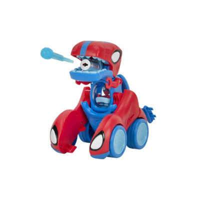 MARVEL Spidey-Rex Racer transforming vehicle dinosaur toy (British brand)