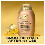 OGX Brazilian Keratin Smooth Shampoo for Dry Hair 385ml, imported from the UK