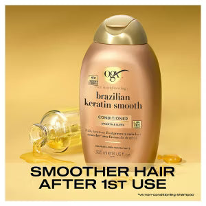 OGX Brazilian Keratin Conditioner Dry Hair 385ml, imported from the UK