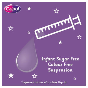 Calpol Infant Sugar Free Colour Free Oral Suspension Strawberry Flavour 2+ Months