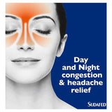 Sudafed Congestion Headache Relief Day Night Capsules Pack of 16 (British brand)