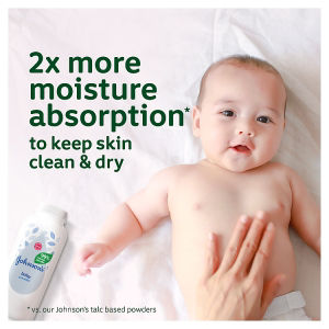 Johnson's natural cornstarch baby powder 200g, UK version