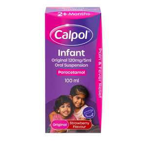 Calpol Infant Oral Suspension strawberry flavour 100ml - British product