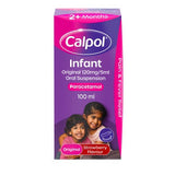 Calpol Infant Oral Suspension strawberry flavour 100ml - British product