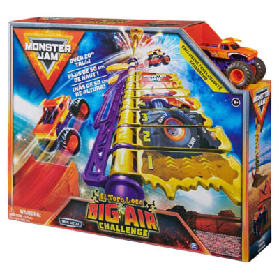 Monster Jam El Toro Loco Big Air Challenge playset with launcher (British brand)