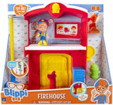 Blippi Firehouse playset with exclusive Firefighter Blippi figure, UK version
