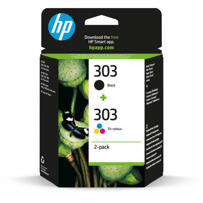 ASDA HP 303 Black and Colour Ink Cartridge 2-Pack- Buy online at McGrocer